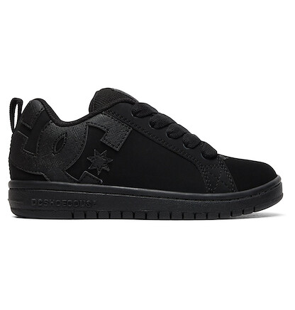 DC Shoes Unisex Kids' Court Graffik Shoes Black/Black - ADBS100207-BB2