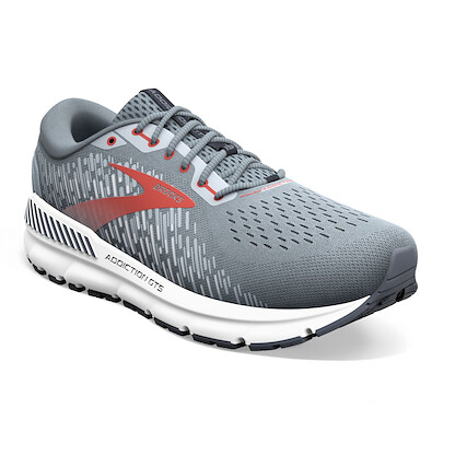 Brooks Men's Addiction GTS 15 Grey/Ebony/Chili Oil - 110365-043