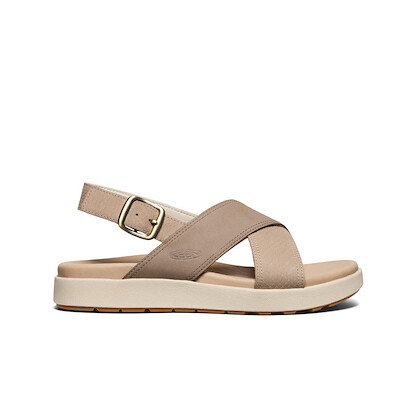 KEEN Women's Elle Luxe Cross Strap Sandals Plaza Taupe/Brindle - 1030523