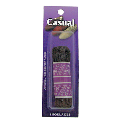 30-inch Replacement Round Casual Shoe Laces Brown (1 Pair) - 30-ROPE BROWN