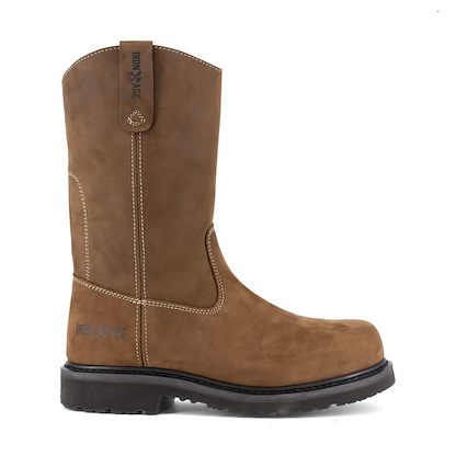 IRON AGE Men's 11" Solidifier Composite Toe Pull-On Work Boot Brown - IA5095