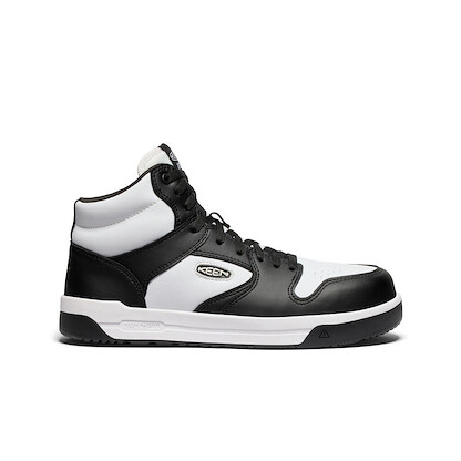 KEEN Utility Men's Overton Mid Carbon Fiber Toe Work Shoe Star White/Black - 1029714