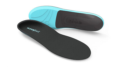 Superfeet Unisex Everyday Comfort Casual Support Insoles (1 pair) Black/Blue - FL2753
