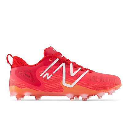 New Balance Unisex FreezeLX v4  Low Lacrosse Shoe Energy Red - FREEZLR4