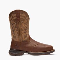 Georgia Boot Aero LT Square Toe 11" Pull-On Western Boot Carbon Toe Brown - GB00753