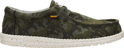 HEY DUDE Shoes Men's Wally Stretch Jersey Camo Loafer Deep Depths/Multi - 45857-3CT