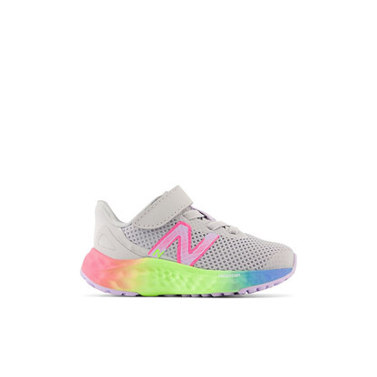 New Balance Toddlers' Unisex Fresh Foam Arishi v4 Bungee Lace with Top Strap Light Aluminum - IAARIKG4