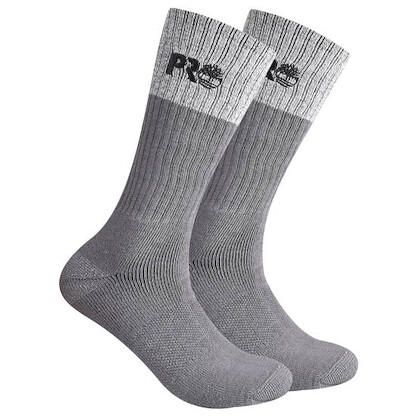 Timberland PRO Men's Colorblock Full Cushion Boot Socks Grey (2 pairs) - 43TB302341TD-065