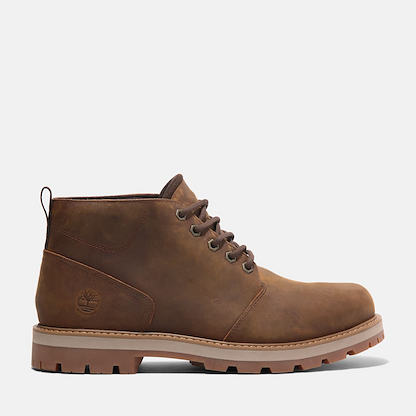 Timberland Men's Britton Road Mid Waterproof Chukka Boot Rust Full Grain - TB0A69TWEM6