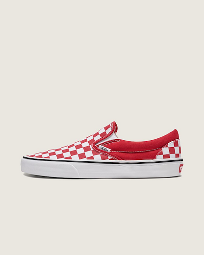 VANS Unisex Classic Slip-On Checkerboard Shoe Chili Pepper - VN000DAH14A