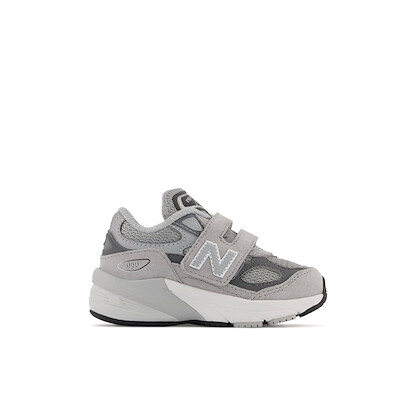 New Balance Baby Boys' 990v6 Hook and Loop Crib Shoe Grey - IV990GL6