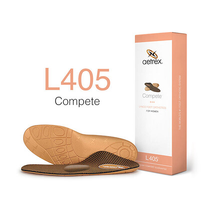 Aetrex Women's Compete Orthotics with Metatarsal Support (Lynco) - L405W