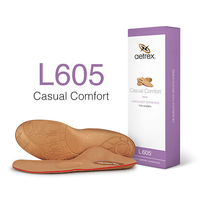 Aetrex Women's Casual Comfort Orthotics with Metatarsal Support (Lynco) - L605W