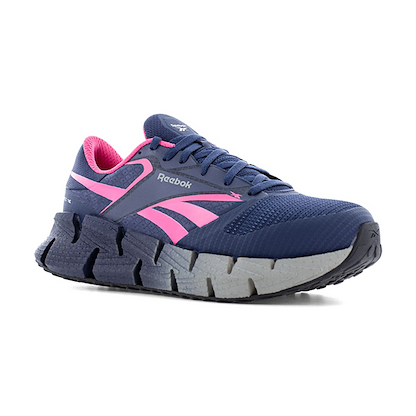Reebok Work Women's FloatZig Composite Toe Athletic Work Sneaker Blue and Pink - RB309