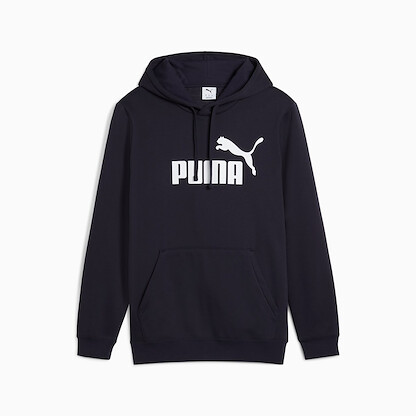 PUMA Men's Essentials Logo Fleece Hoodie New Navy - 68798116