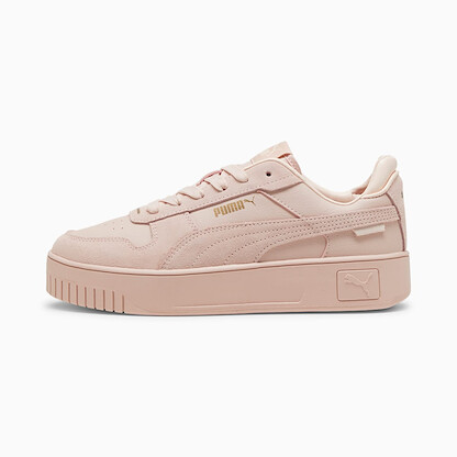 PUMA Women's Carina Street Casual Shoe Rose Quartz/Rose Quartz/Puma Gold - 39509303