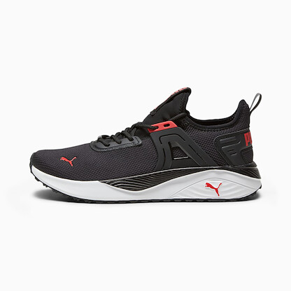 PUMA Men's Pacer 23 Sneaker Puma Black/For All Time Red/Puma Silver - 39231902