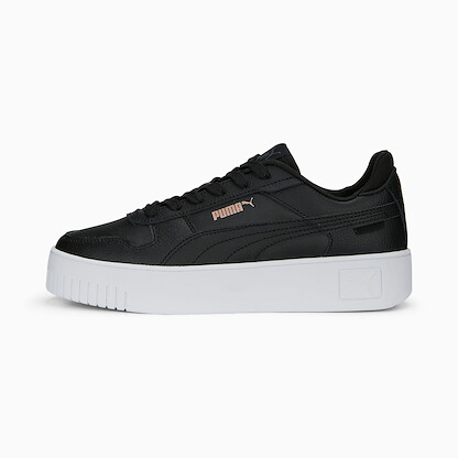 PUMA Women's Carina Street Casual Shoe Puma Black/Puma Black/Rose Gold/Puma White - 38939002