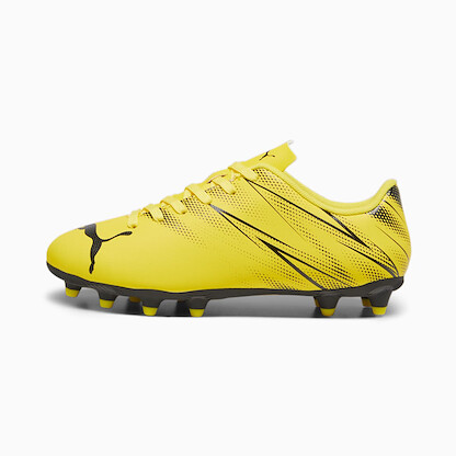 PUMA Unisex Kids' Attacanto Jr Firm Ground/Artificial Ground Soccer Cleats Yellow Blaze/Puma Black - 10748002