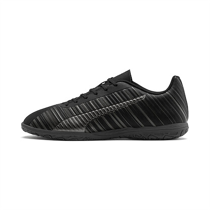 PUMA Men's One 5.4 Indoor Training Soccer Shoe Puma Black/Puma Black/Puma Aged Silver - 10565402