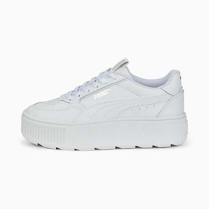 PUMA Unisex Big Kids Karmen Rebelle Platform Sneaker White/White - 38842001
