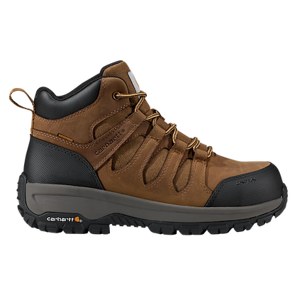 Carhartt Men's Dearborn Mid Waterproof Composite Toe Work Boot Bison Brown - FZ5385-M