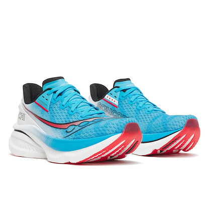 Saucony Women's Chicago Endorphin Aquarius/White Running Shoe - S101348-1037