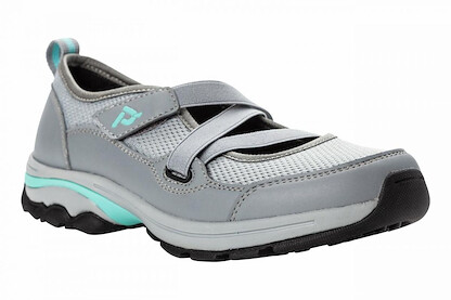 Propet Women's Poppy Sporty Mary Jane Grey/Mint - WOA003MGMI