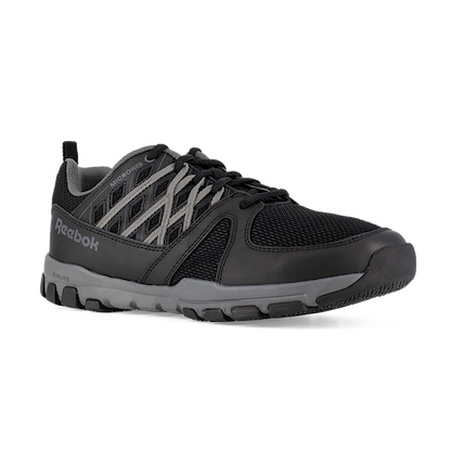 Reebok Work Men's Sublite Work Soft Toe Athletic Work Shoe Black/Grey - RB4015