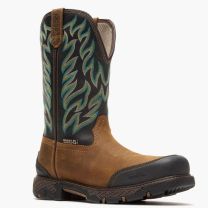 Rocky Men's Ironhawk Composite Toe Western Boot Black/Brown - RKW0466