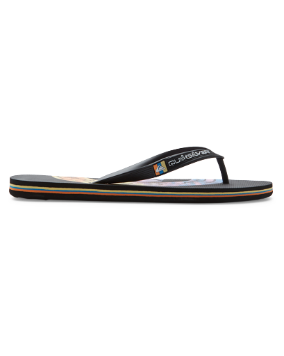Quiksilver Men’s Molokai Art II Sandal Black/Black/Orange - AQYL101360_M-XKKN