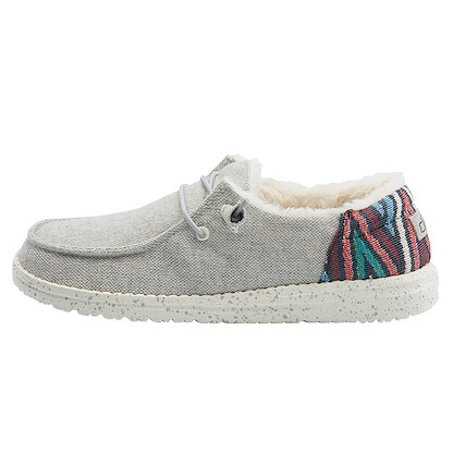 HEY DUDE Shoes Women's Wendy Funk Wool Grey - 121413128