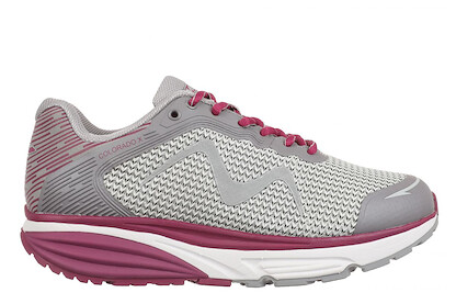 MBT Women's Colorado X Walking Shoe Light Grey/Berry - 702640-1613Y