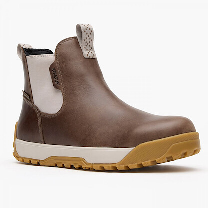 XTRATUF Women's Waterproof Leather Ankle Deck Boot Fossil Stone - XWABL101
