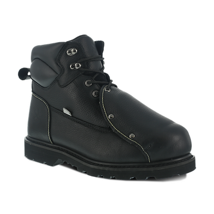 IRON AGE Men's 6" Groundbreaker Steel Toe Metatarsal Guard Work Boot Black - IA5014