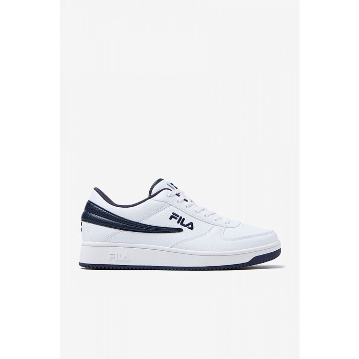 FILA Men's A-Low Sneakers White/Fila Navy/Fila Navy - 1CM00551-147