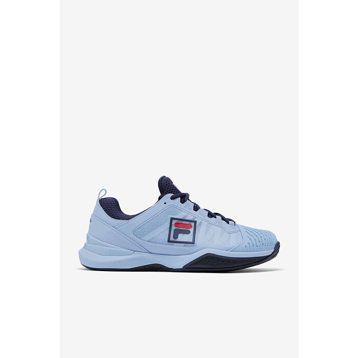 FILA Men's Speedserve Energized Sneaker Blue/Fila Navy/Fila Red - 1TM01869-431