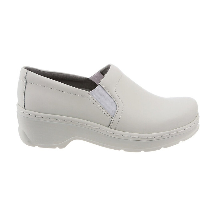 KLOGS Women's Naples White Full Grain Leather Clog - 00130010001