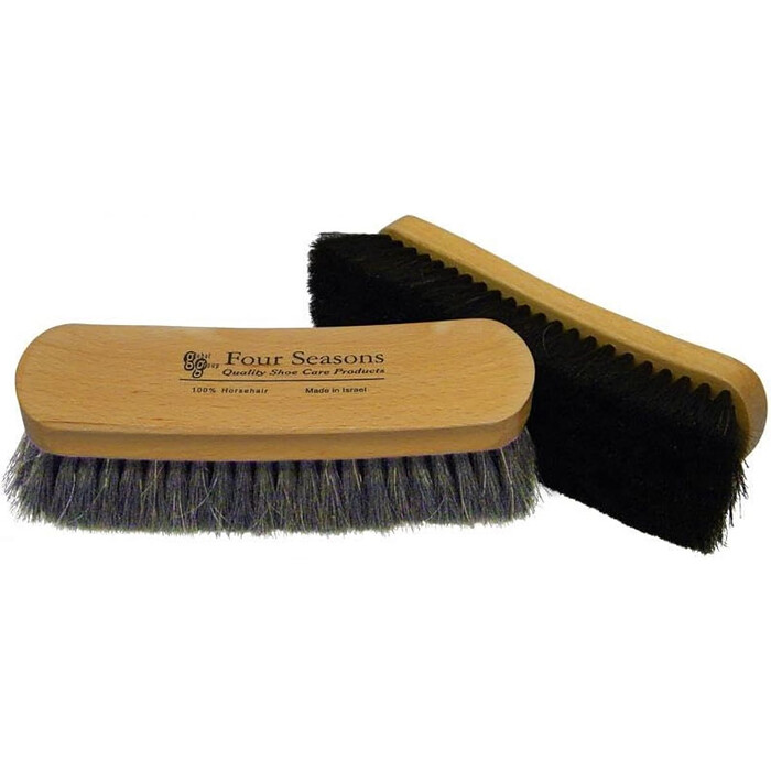 Four Seasons Large Shoe Shine Brush Dark Brown - BRUSH-LARGE-DK