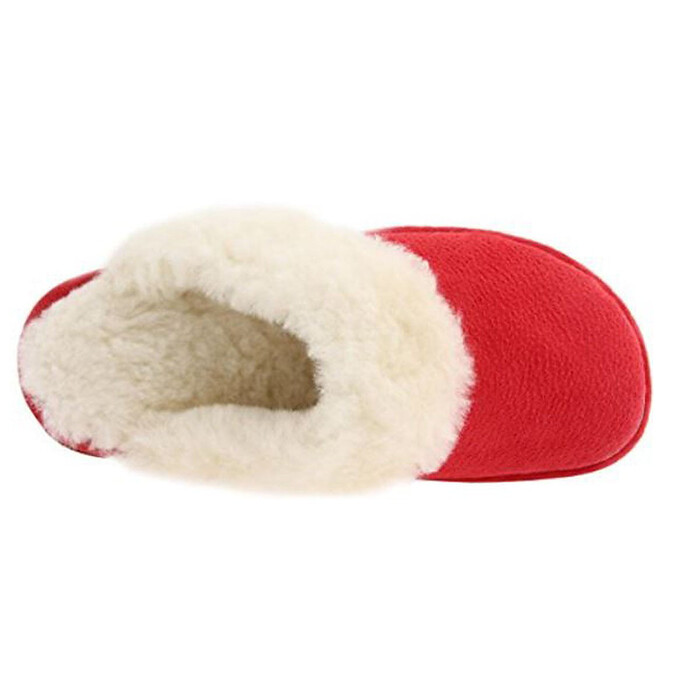 Old Friend Women's Scuff Slipper Red/White Shearling - 441169-R