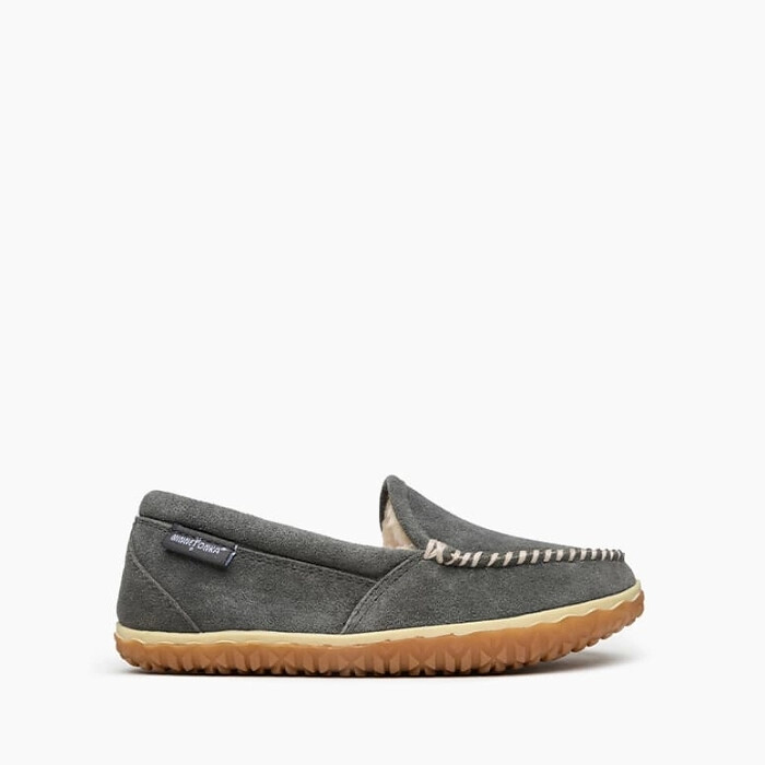 Minnetonka Women's Tempe Slipper Grey - 40125-GRY