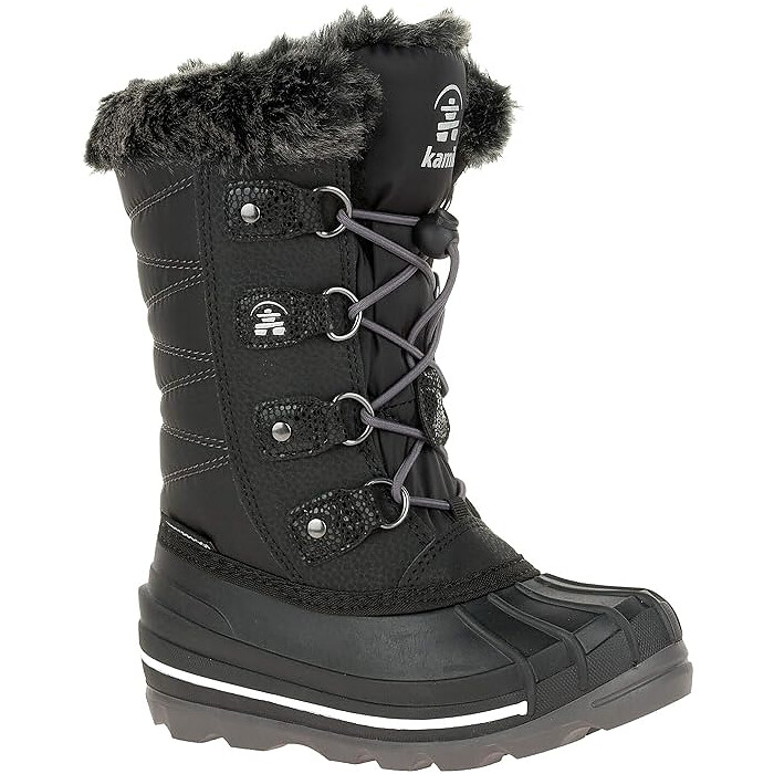 Kamik Unisex Kids' Frosty Lake Black Winter Boots - NF4147-BKA
