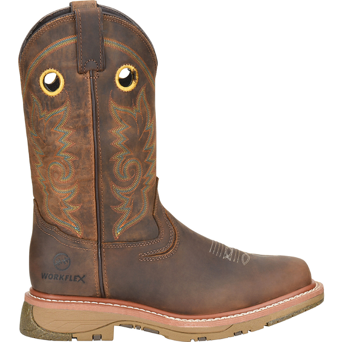 Double-H Boots Men’s 12” Elijah Workflex MAX Composite Toe Western Work Boot Brown - DH5241