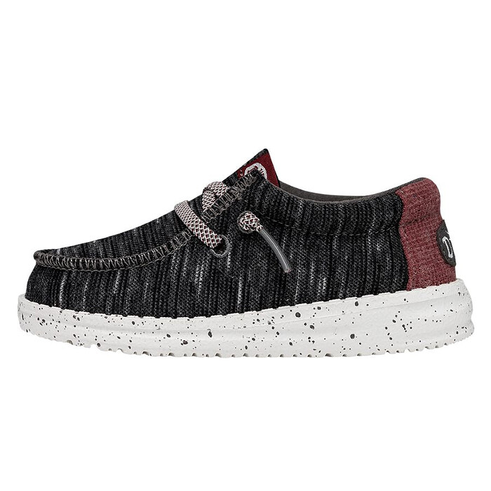 HEY DUDE Shoes Boys' Wally Toddler Jersey Black - 40423-001