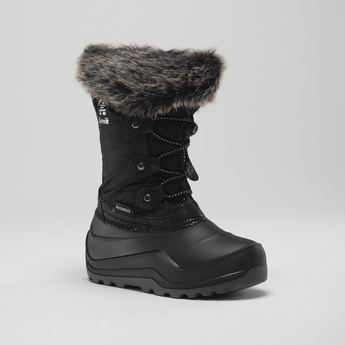 Kamik Unisex Kids' Powdery 3 Black Winter Boot - NF8421-BLK