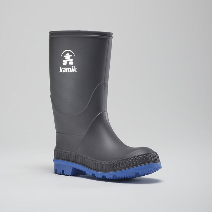 Kamik Unisex Toddlers' Rain Boot Charcoal/ Blue - EK6149F-CIB