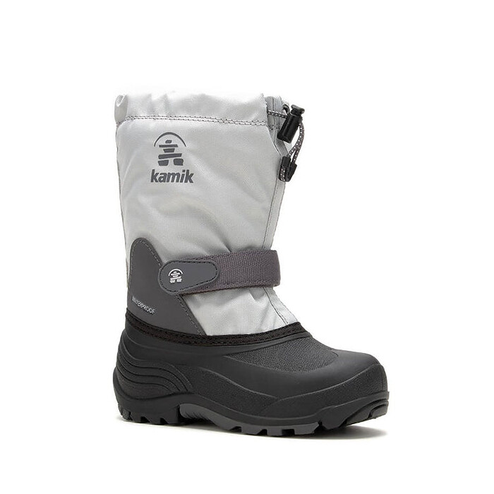 Kamik Unisex Kids' Waterbug 5 Light Gray Winter Boot - NK8771-LGY