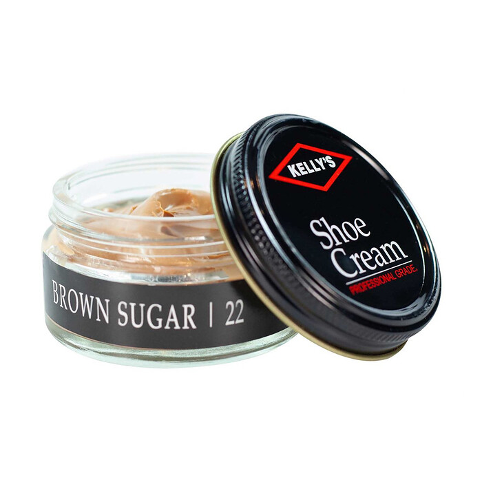 Kelly's Shoe Cream Polish (1.5 oz jar) Brown Sugar - KSC-22