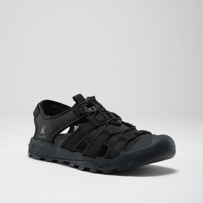 Kamik Men's Solstice Closed-Toe Sport Sandal Black - HK0321-BLK