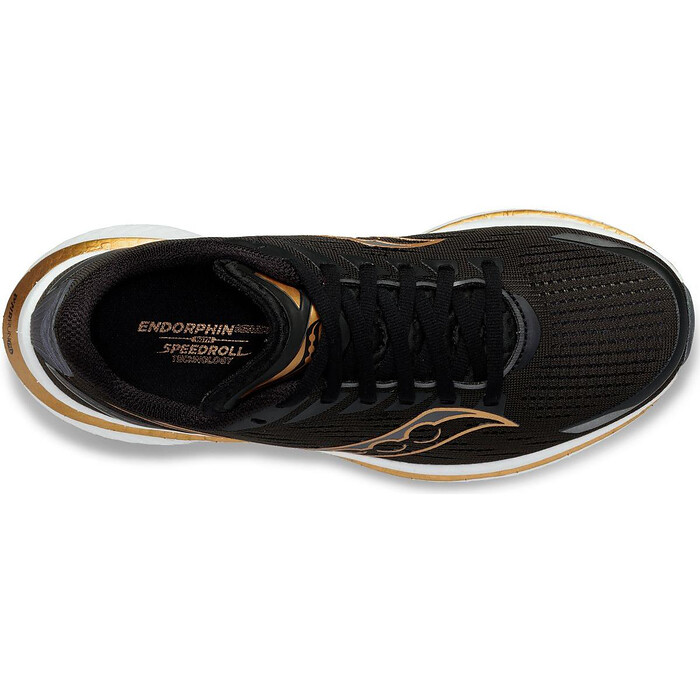 Saucony Women's Endorphin Speed 3 Running Shoe Black/Goldstruck - S10756-10